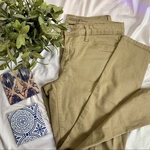 Khaki tan work pants jeggings jeans